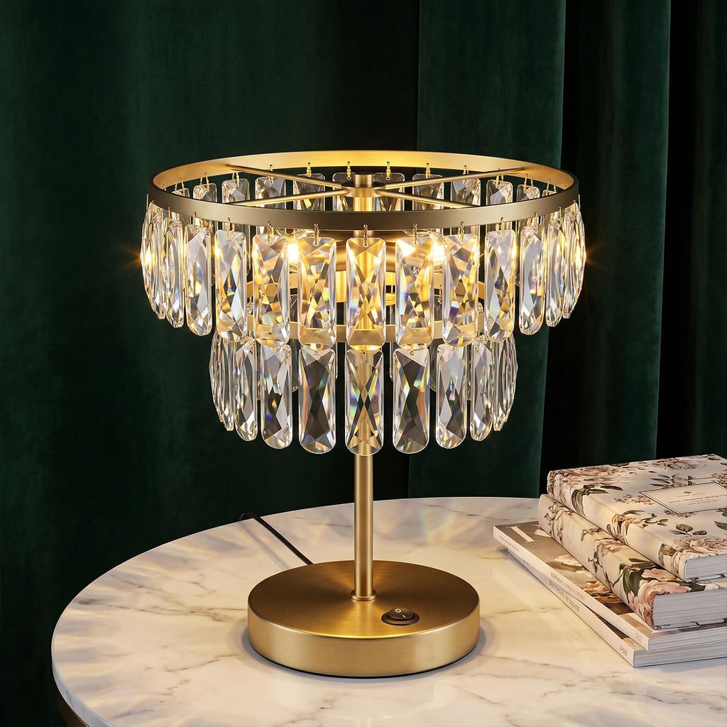 Clear Crystal Prisms with 2 Holes, 2"x1.2" K9 Crystal Chandelier Replacement Parts