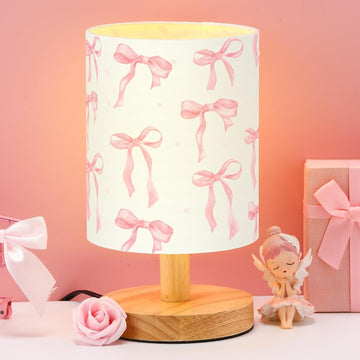 Bow Kids Table Lamp Kids Lamps for Girls Room