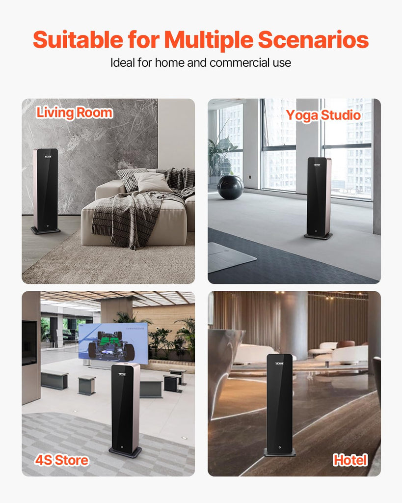 950ml Scent Air Machine, 2500sq.ft Waterless Essential Oil Diffuser with Bluetooth Smart Connection, Floor Standing