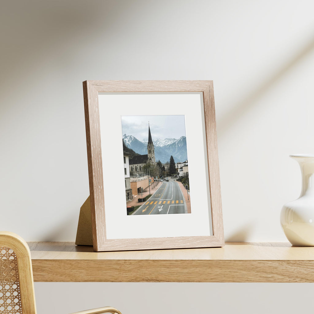8x10 Picture Frames Set of 9, Shatter Resistant Plexiglass, Display 5x7 Pictures with Mat or 8x10 without Mat, Photo