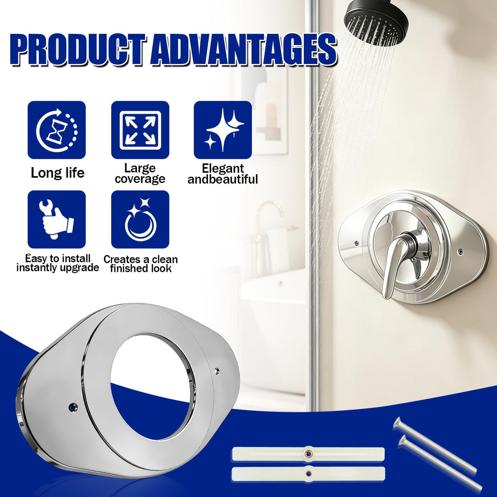 Universal Shower Renovation Cover Plate, Effortless Bathroom Upgrade