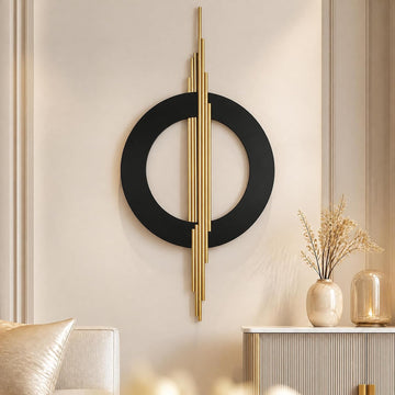 Modern Metal Wall Art Decor, 39 x 19 Inches