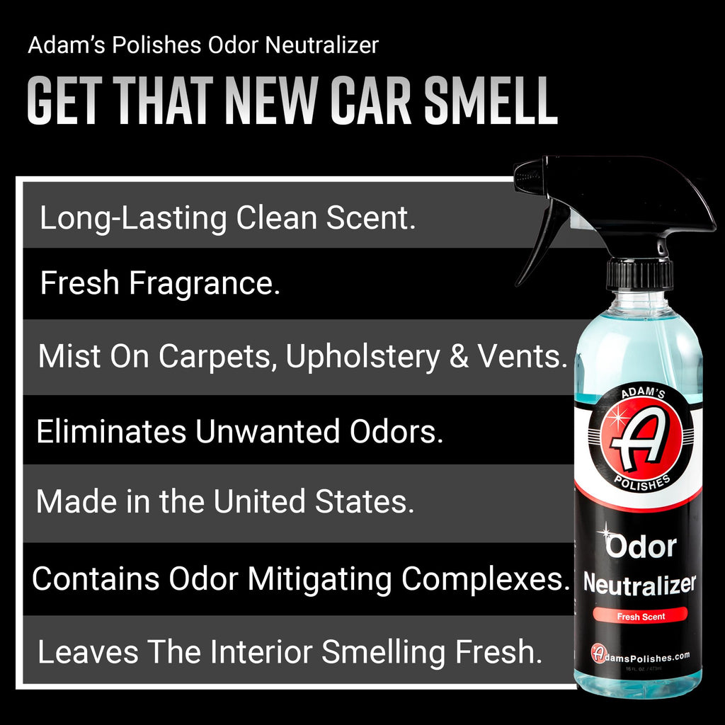 Odor Neutralizer (Fresh Scent, 16oz) - Car Air Freshener Spray That Eliminates Harmful Odors from Car Interior