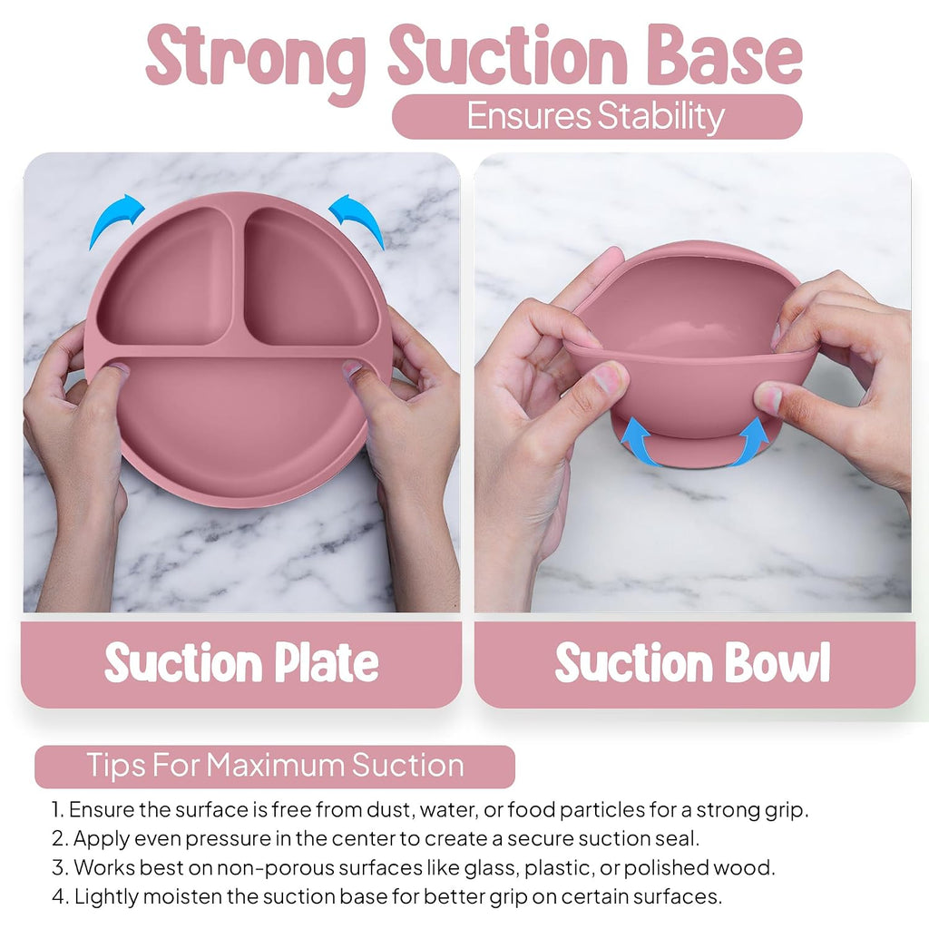 TMBaby Weaning Set, 15 Pcs Silicone Baby Feeding Set