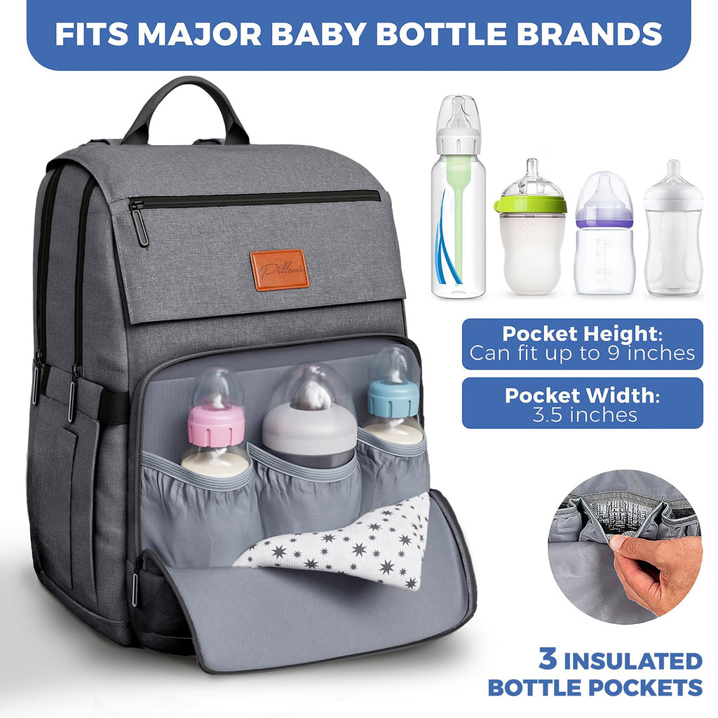 Baby Diaper Bag Backpack - Baby Bag for Girls & Boys, Large Waterproof Diaper Backpack - Baby Shower Gifts for Boys &