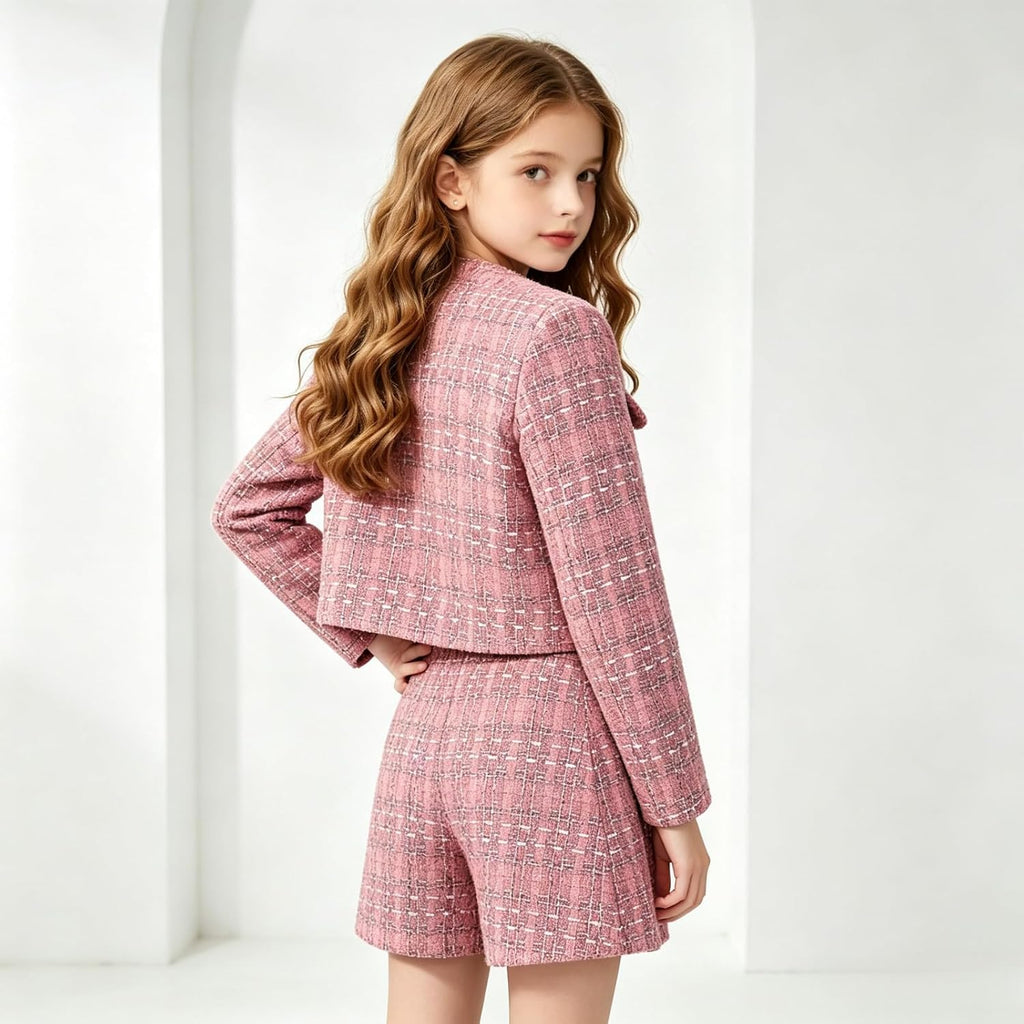 Girls 2 Piece Outfits Skirt Sets Party Dresses School Sports Clothes