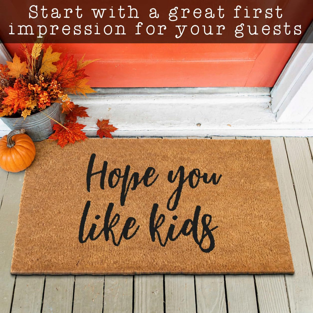Hope You Like Kids Doormat 30x17 Inch, Funny Door Mat Outdoor, Funny Welcome Mat for Front Door | Funny Home Decor