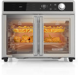 Crisp 'N Bake Air Fryer Toaster Oven Combo, 12 in 1 Countertop Convection Oven Cooks Food Fast, Fits a Whole Pizza or