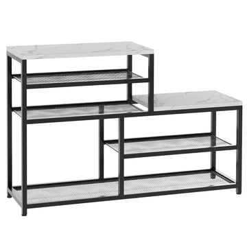 Shoe Rack Bench, Free Standing Shoe Storage Organizer for Front Door Entrance, Boot Rack Holder Shelf for Closet with