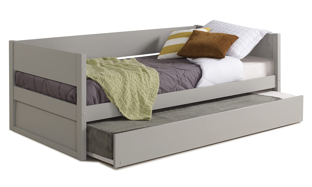 Tribeca Daybed and Trundle Set / Solid Wood / No Box Spring Needed / Mattress Foundation has 14 Wood Slats and 1