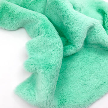 10mm Short Plush Soft and Comfortable Solid Color Simulated Rabbit Fur Fabric, Size 62.99x39.37 inches, Suitable for
