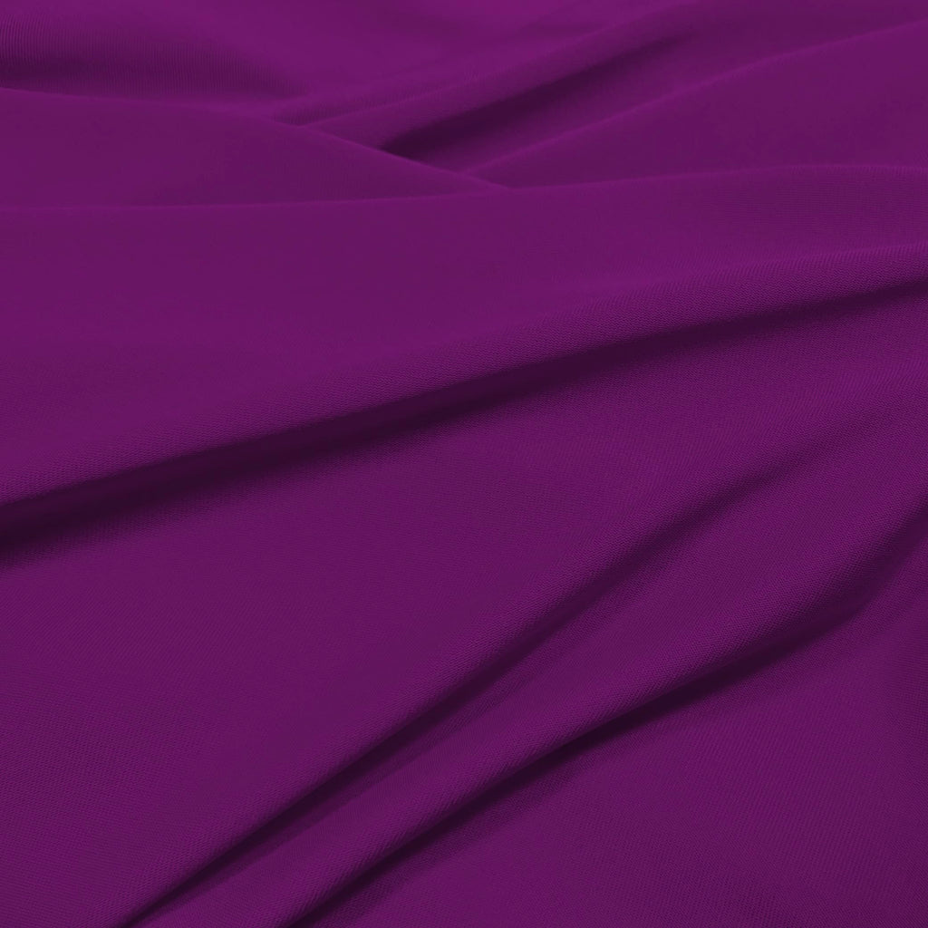 Moisture Wicking Single Jersey Knitted Fabric, Polyester and Spandex, Plum Purple, 60" Wide, for Clothing, Crafts