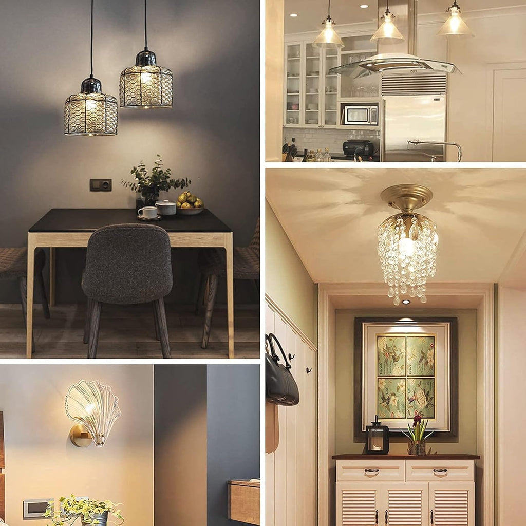 Frosted G16.5 globe light bulb,e12 Round Candelabra Bulb 40 watt,4W Chandelier Light Bulbs,Milky White Candelabra LED