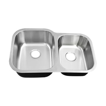 32 Inch Undermount Double Bowl 60/40 Kitchen Sink (Sink Only)