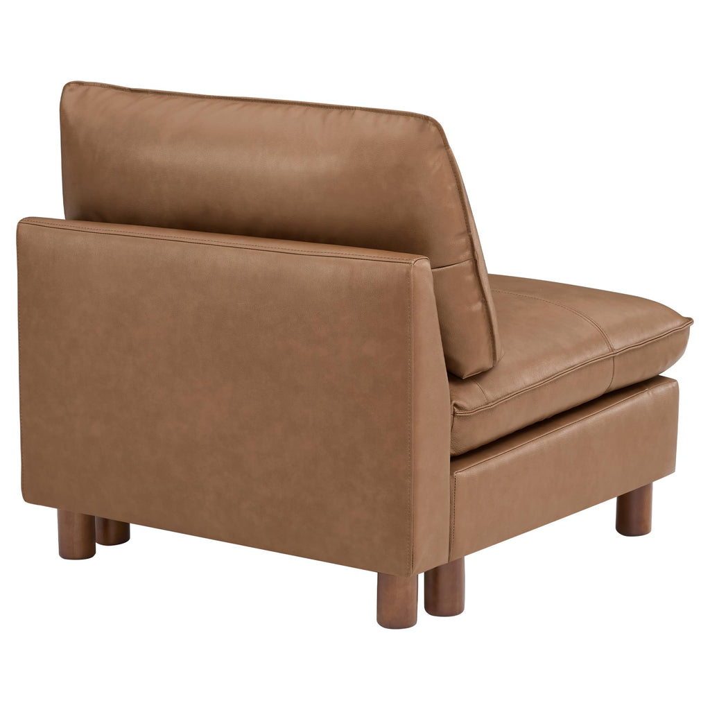 Genuine Leather Sofa, Large Sectional Couches, Armless Chair, Saddle
