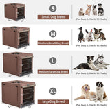 Dog Crates for Small Medium Size Dogs Indoor Double Door Dog Kennels & Houses for Puppy and Cats