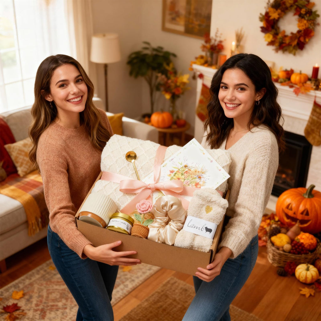 Get Well Soon Gift Baskets for Women, Birthday Gift for Her, Self Care Gifts Care Package with Blanket, Sympathy Gift