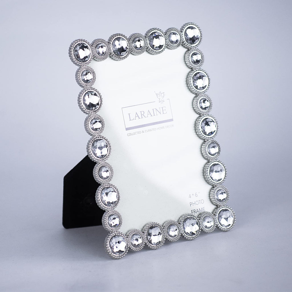 Picture Photo Frame 4x6 Crystal Metal High Definition (Clear, 4x6)