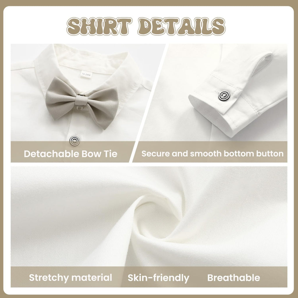 Toddler Boy Suit Set Baby Tuxedo Boys Formal Outfit
