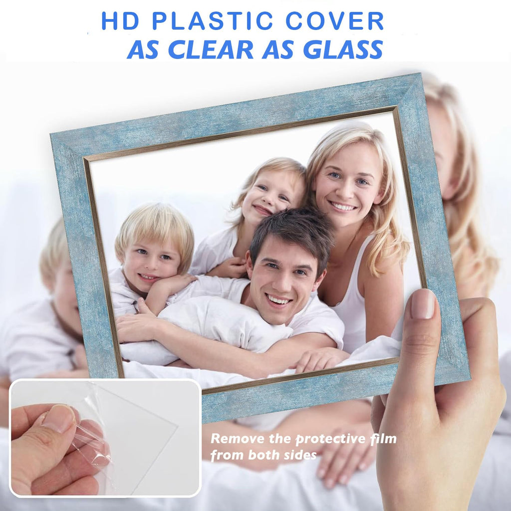 5x5 Picture Frames Set of 4, Rustic Retro Photo Frame(Multicolor)