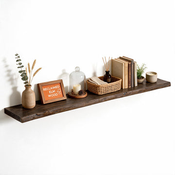 55 Inch Floating Shelves for Wall, Live Edge Wall Shelves 1 Pack