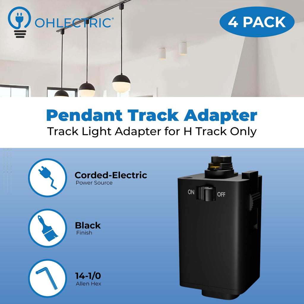Pendant Track Adapter - H Track Adapter Supports 10 Lbs SVT 18/3