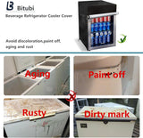 Upright Freezers Cover,Outdoor Beverage Refrigerator Cover, - Waterproof, Dustproof, Sun-Proof, 20" W x 20" D x 33" H.