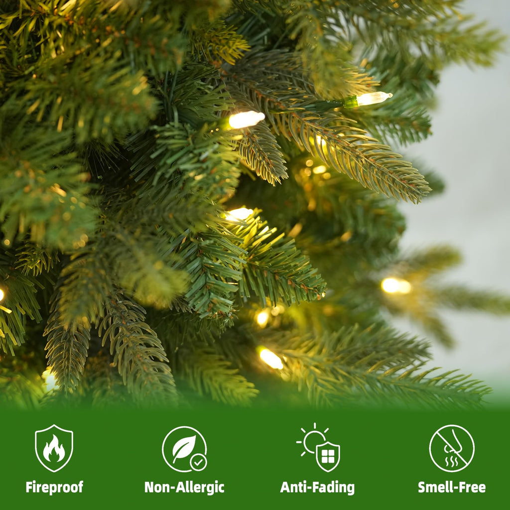 3 ft Prelit Potted Christmas Tree for Easy Decorating