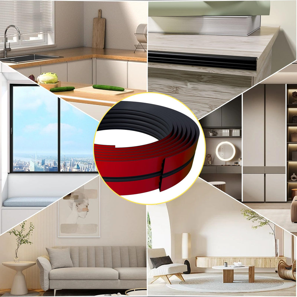 10FT Flexible Wall Corner Protector Moulding Trim, Peel and Stick Inside & Outside Wall Corner Guards Edge
