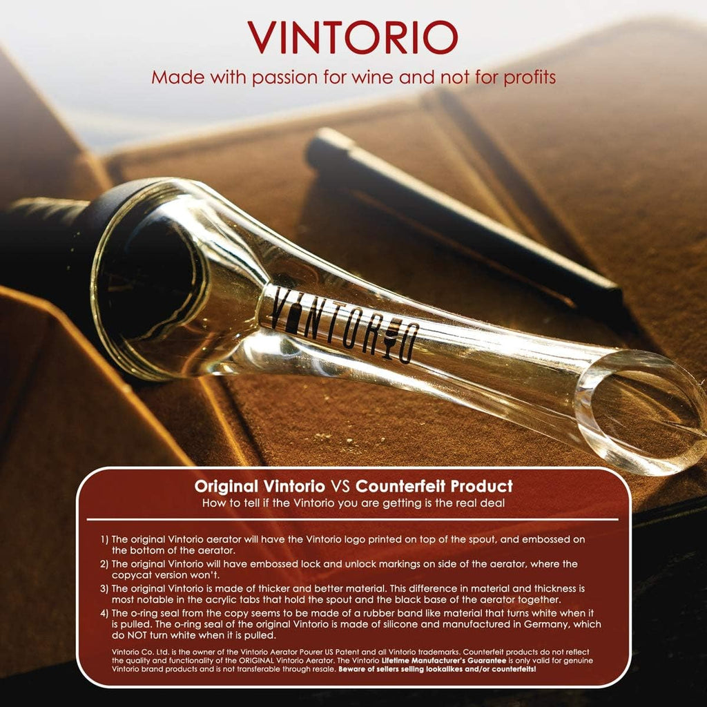 Wine Aerator Pourer - Premium Aerating Pourer and Decanter Spout (Silver)