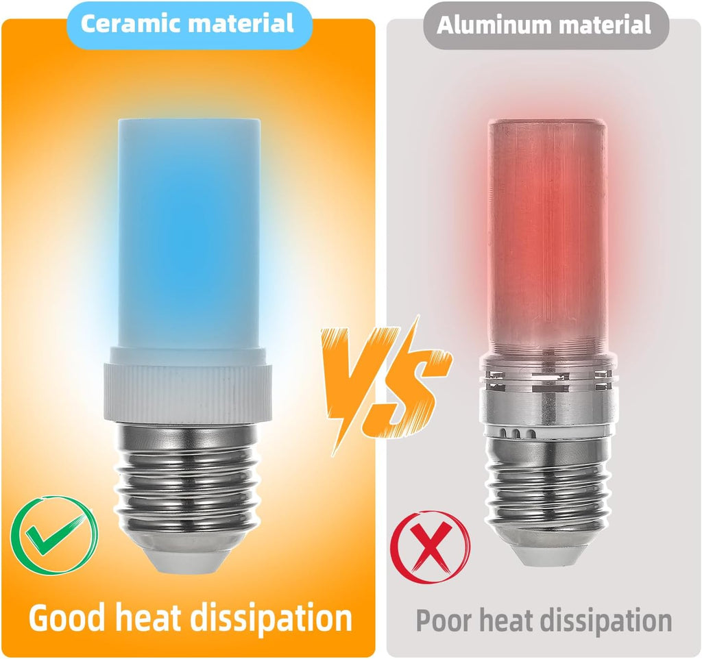 3 Pack E26 LED Bulb 60 Watt Equivalent, Dimmable Corn Light Bulb, Warm White 3000K, 7W 120V, 800LM, for Indoor Light