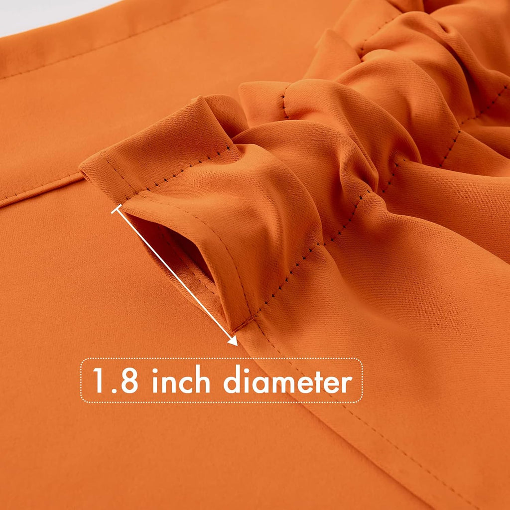 Fall Window Valance for Bedroom Living Room Kitchen Bathroom Energy Efficient Rod Pocket Curtain Valance 18 Inch
