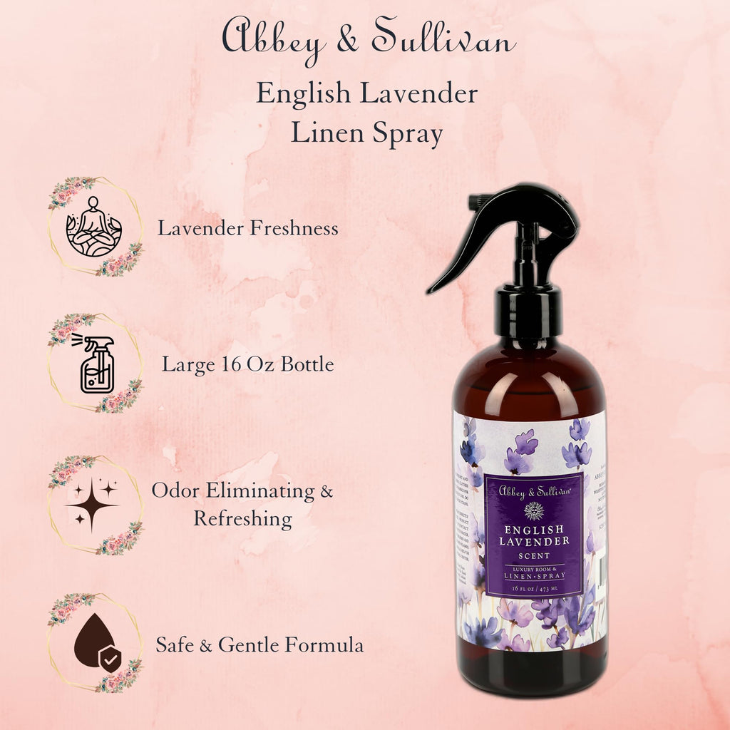 Linen Spray, English Lavender, 16 oz.