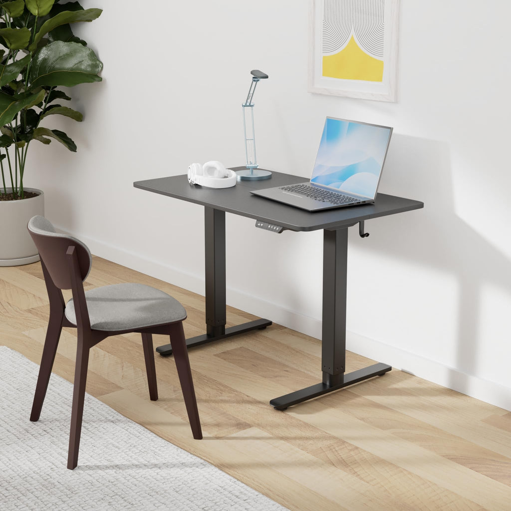 40 x 24 Inch Standing Desk, Stand up Height Adjustable Home Office Electric Table, Sit Stand Desk with Splice Board