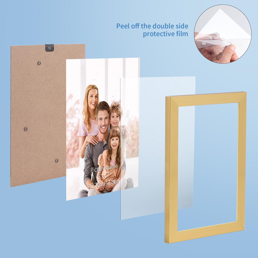 4x6 Picture Frame Gold, 4 x 6 Photo Frames Bulk for Wall Hanging or Tabletop Display, 18 Pack