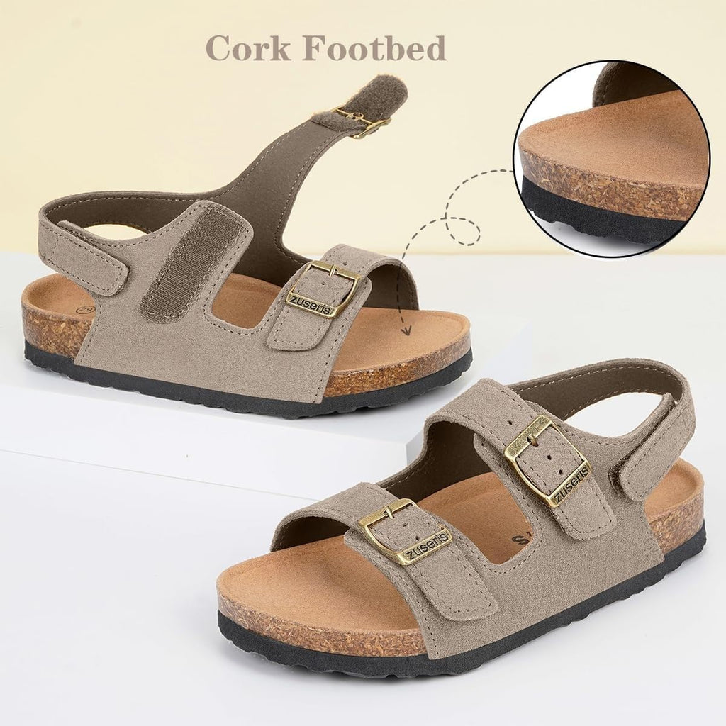Kids Toddler Sandals Boys Girls Cork Footbed Sandal