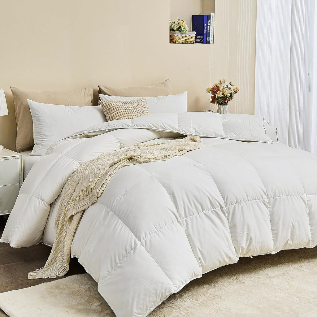 Luxury Down Feather Fiber Comforter Queen