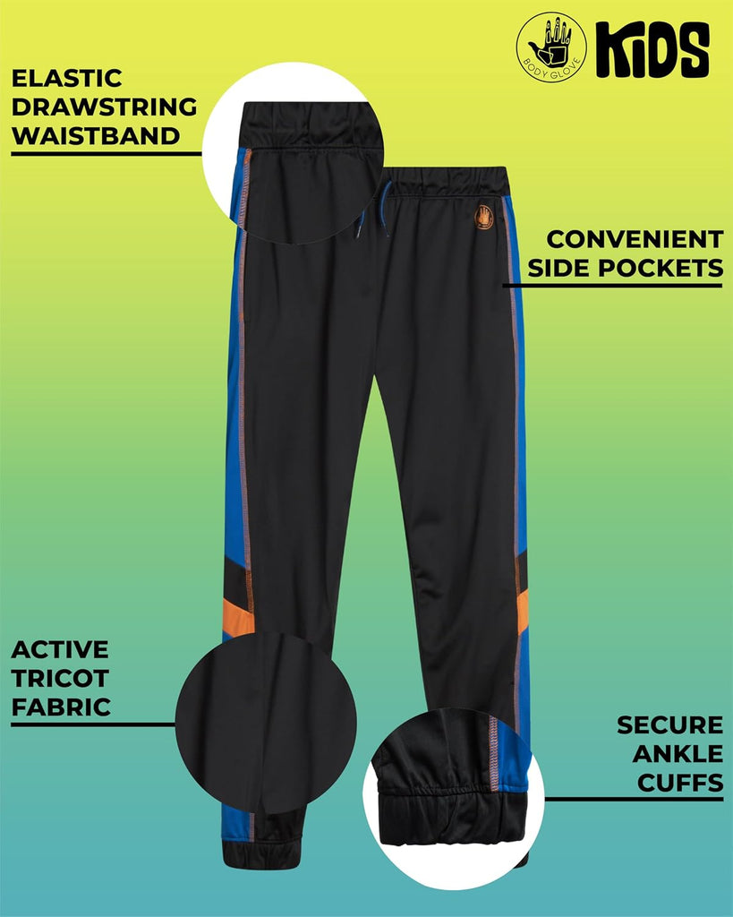 Boys Sweatpants 4 Pack Active Performance Tricot Jogger Pants