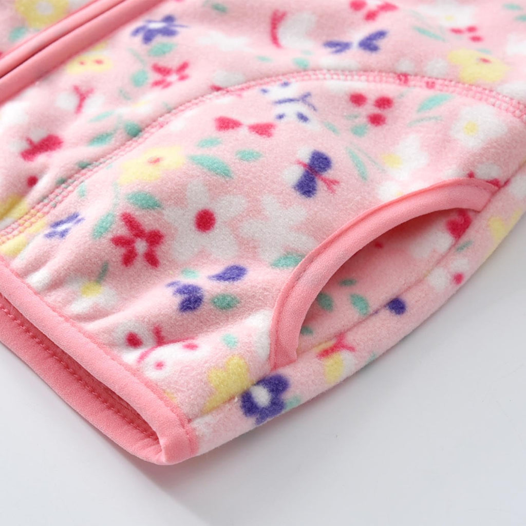 Girls Boys Fleece Jacket Kids Sherpa Lined Jackets Fall Winter Warm Coats Clothes for Baby
