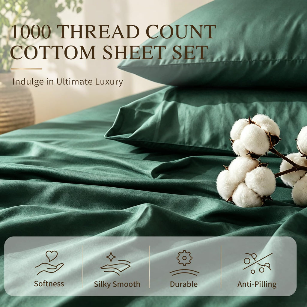 Egyptian Cotton Sheets California King, 16" Deep Pocket