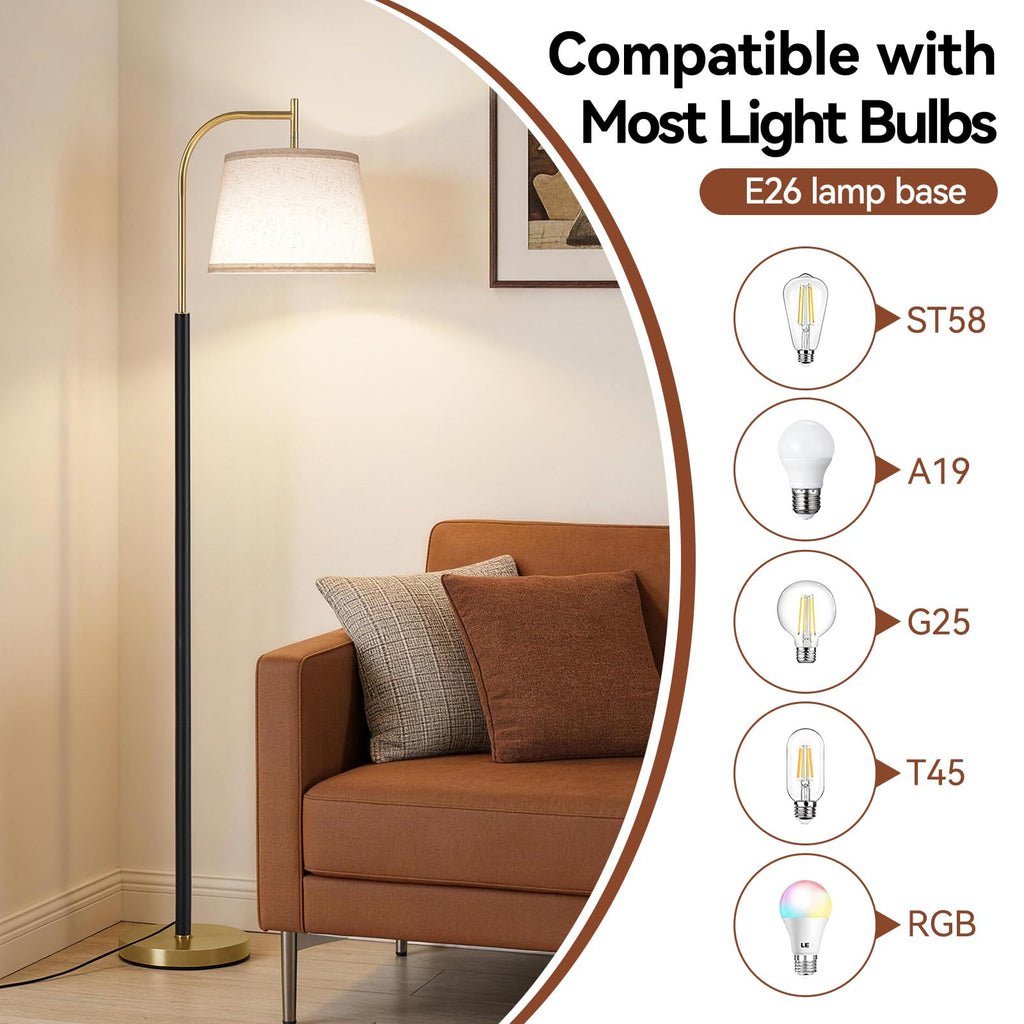 Wood Floor Lamp, Mid Century Modern Standing Lamps