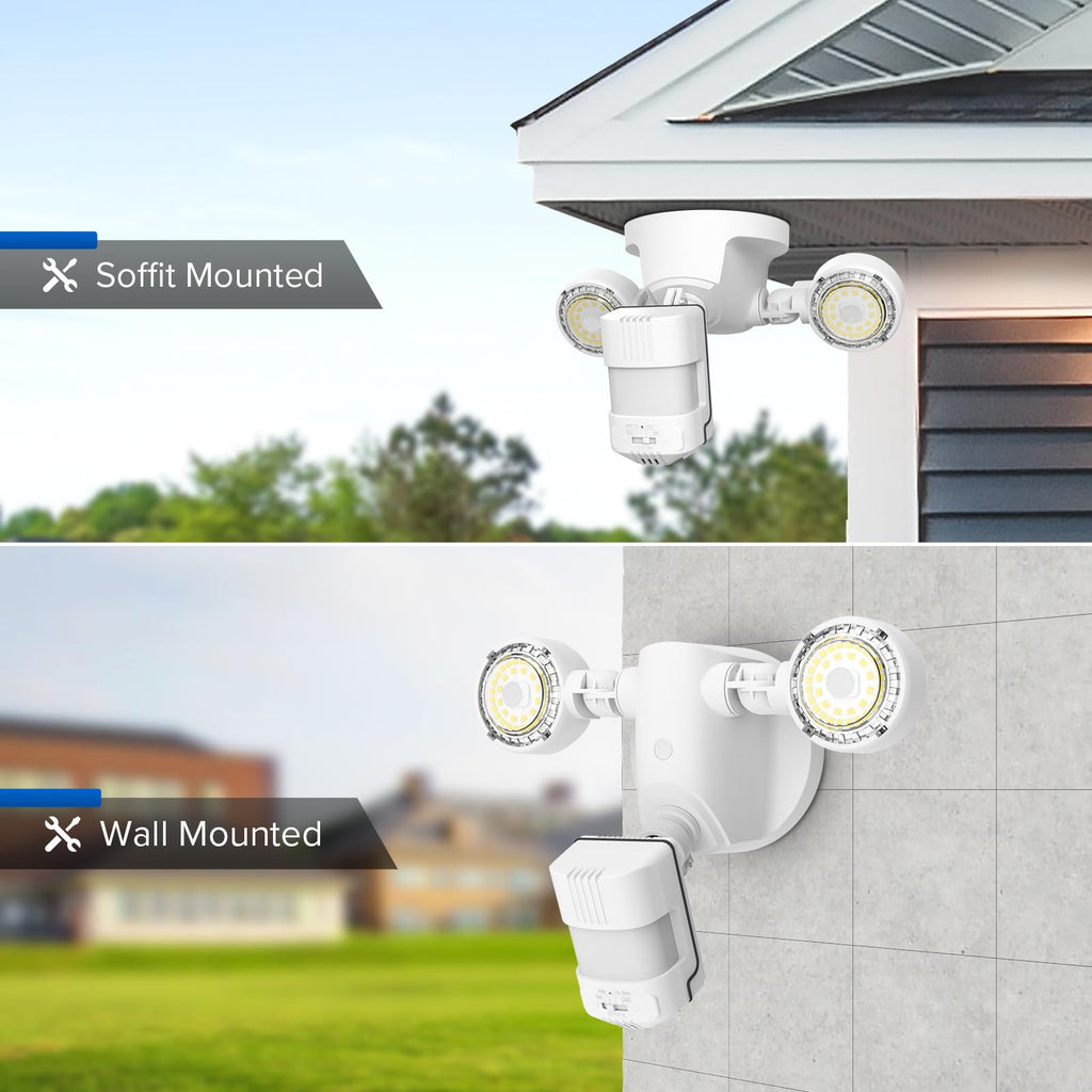 Upgraded 25W Motion Sensor Outdoor Lights, Security Light