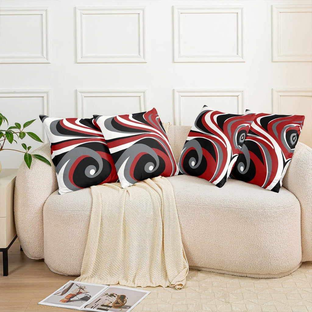 Geometric Throw Stripe Pillow Covers 20x20 Inches Soft
