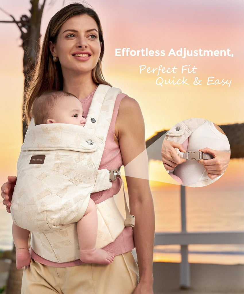 PureHug Baby Carrier - Ergonomic, Cozy and Lightweight for 7-45 lbs