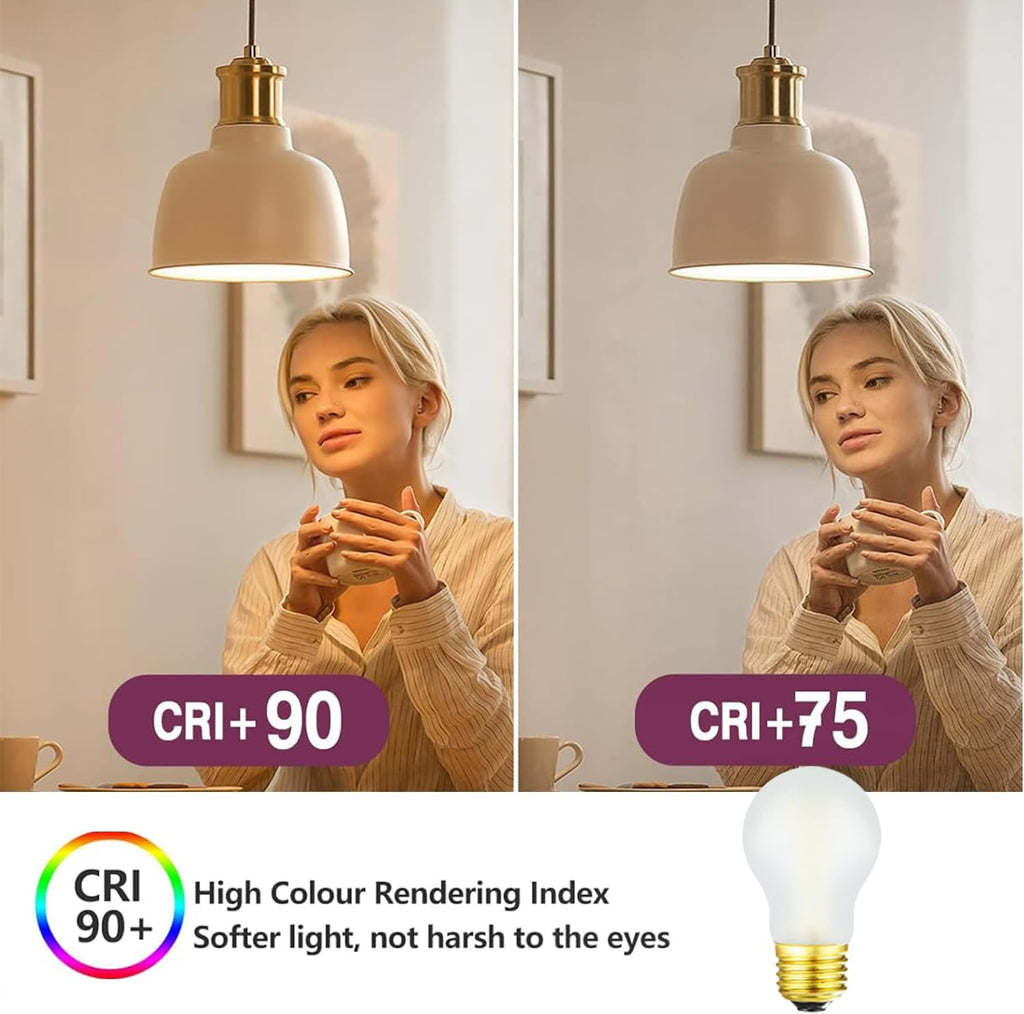 Frosted A15 Led Bulb 8W Equal 75 Watt E26 Light Bulb Soft White