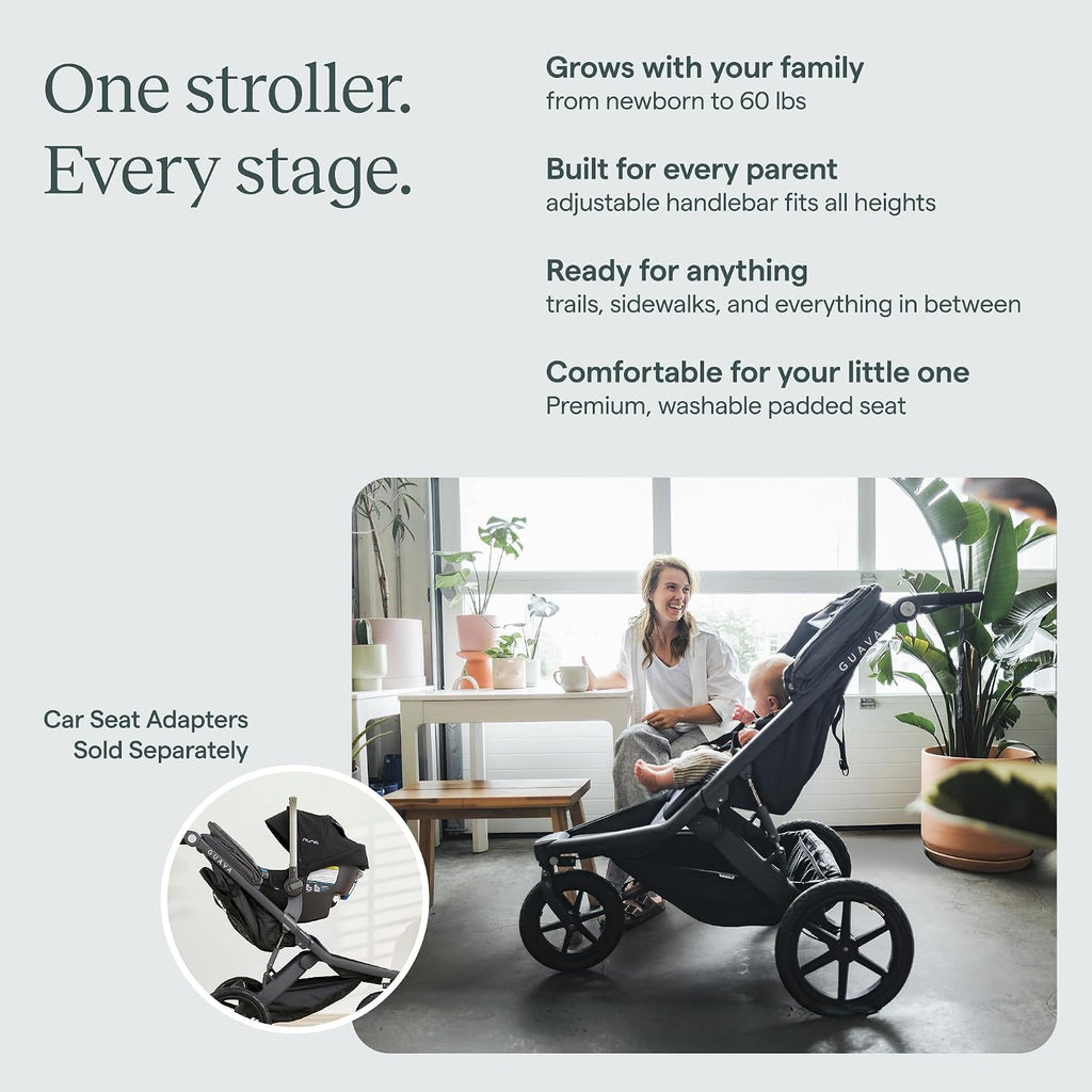 Roam Jogging Stroller with 3D Nesting Fold | Compact-Folding Baby & Toddler Travel Stroller | All-Terrain Running