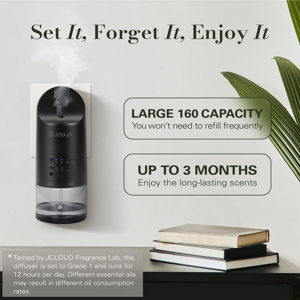 Waterless Plug in Scent Diffuser for Essential Oils, Black