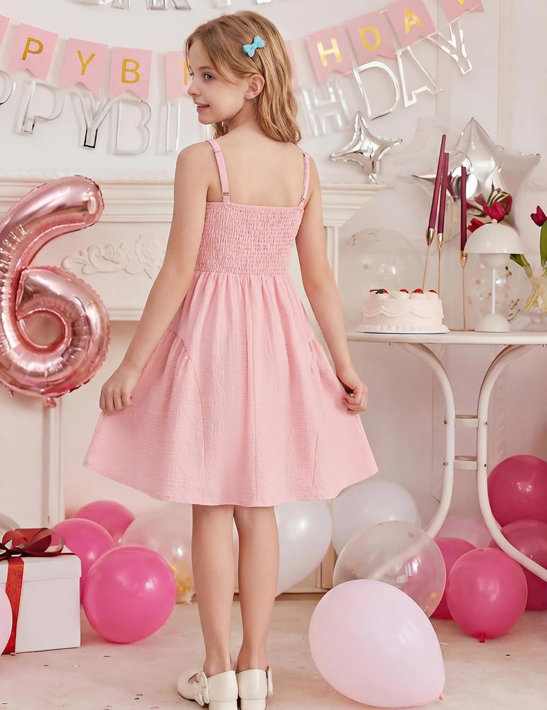 Summer Dress Sleeveless Cami Dresses for Girls