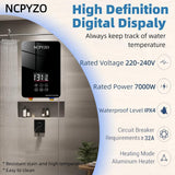 Tankless Water Heater Electric 240V-7000W. Instant Water Heater for Kitchen、Bathroom、Under Sink.On Demand Hot Water