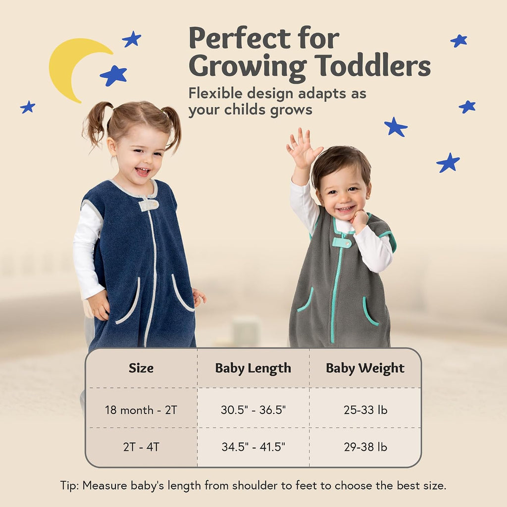 Deedee Sleep Kicker - Fleece Sleep Sack w/Feet 1.2 TOG